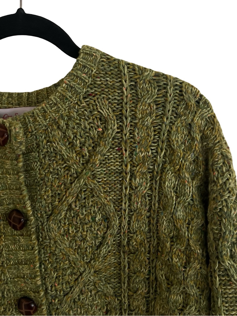 Lisa Says Gah Green Shari Cardigan M/L - Picture 4 of 6
